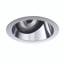2IN Angle-Cut Reflector,Wheat Diffuse,Self Flanged, White painted flange