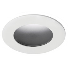 2IN Adjustable Pinhole, 1 3/4IN,Black Diffuse,Self Flanged, White painted flange,Wet Location Listing