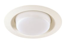 6IN Lensed Drop Opal Trim, Plastic White