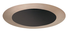 4INAdjustable Baffle Downlight Trim,Black, White Trim Ring
