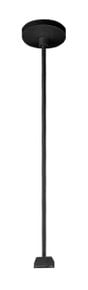 Rigid Ceiling Pendant Stem Kit,36IN Nominal Length,Black