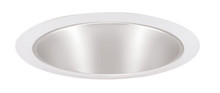 6IN Downlight Shallow Cone Trim,Gold, White Trim Ring