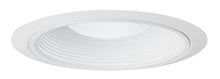Juno 6IN Down-Light Ultra Trim Baffle, Fully Enclosed Trim, White, White Trim Ring - 28 WWH