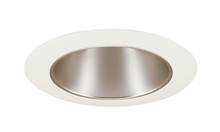 4IN Down-Light Cone Trim, Haze, White Trim Ring