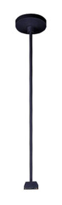 Rigid Ceiling Pendant Stem Kit, 24IN Nominal Length, Black