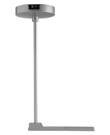 Rigid Ceiling Pendant Stem Kit,12IN Nominal Length,Silver