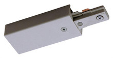 Trac-Master End Feed Connector, 1-Circuit, Silver