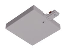 Trac-Lites T-Bar End Feed, 1-Circuit, Silver