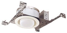 6IN Incandescent Shallow Shower Light CSA,6IN Lensed Drop Opal Trim,Plastic White