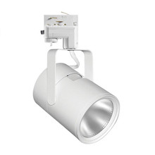 Trac-Master Flat Back Cylinder LED,4000K,90 CRI,Phase Dimmable,Narrow Flood,White