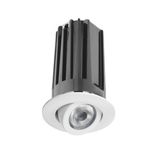 2 inch LED Gen 2 Round Adjustable Trim Module, 2700K, 80 CRI, Spot, White Finish - 2LEDTRIM G2 ADJ 27K 80CRI SP WH