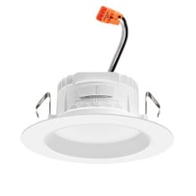 RetroBasics Down-Light Trim Kit, Switchable LED White, 4IN Smooth, Switchable CCT ? 2700K, 3000K, 3500K, 4000K, 5000K, Matte White