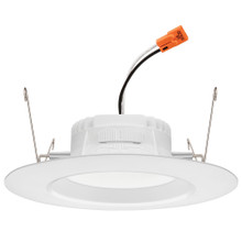RetroBasics Down-Light Trim Kit, Switchable LED White, 5/6IN Smooth, Switchable CCT - 2700K, 3000K, 3500K, 4000K, 5000K, Matte White