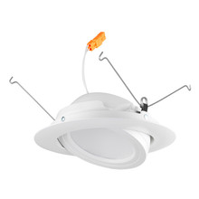 6IN Juno Basics Retrofit Adjustable, 600 Nominal LM, 2700K, 90+ CRI, Wide Flood, 120V, Forward/Reverse Phase Cut, White