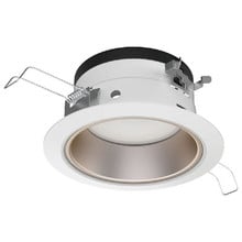 Juno JPDZ6 DC ALO10 SWW5WD 90CRI 120 FRPC WWH Podz 6" LED Downlight, Round Downlight Cone, Adjustable Lumen Output, Switchable White 2700K-5000K + WarmDim