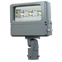 American Compact LED Floodlight, small,Performance package,120-277V,Wide flood rectangle 6x5,5000K,Yoke galvanized steel,No photocontrol receptacle,6FT cord, 16 gage, 3 conductor cord