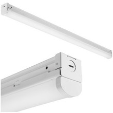 ZL1 with drop lens,48IN,5,000LM,Frosted, diffuse,120V-277V,3000K,80 color rendering index,White finish