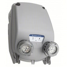 Indura Wet Location, Industrial LED Emergency Light,320LM, 3.3W, spot pattern,120-347VAC,Lithium iron phosphate,Self-Diagnostic & Remote Test