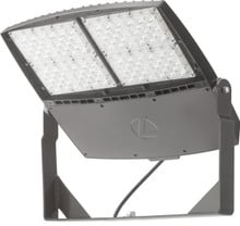 RSXF LED Flood Size 4, 71645 Lumens, 4000K Cool White, Wide flood, 347-480V, Yoke with Cord 16g 4ft, Dark bronze finish - RSXF LED4 LED P6 40K WFL HVOLT YKC64 DDBXD