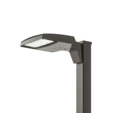 RSX LED Area Light, Size 1, 7479 Lumens, 4000K Cool White, Type V Beam, 120-277V, Square pole mounting, Dark bronze finish - RSX LED1 LED P1 40K R5S MVOLT SPA DDBXD