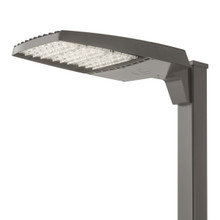 RSX LED Area Light, Size 3, 42630 Lumens.,4000K,Type V, square,120-277V,Square pole mounting,Dark bronze finish, super durable