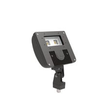 LED Flood Luminaire, 4000K, Medium Flood, 120-277V, Knuckle Mounting, Natural Aluminum Finish