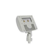 LED Flood Luminaire, 4000K, Medium Flood, 120-277V, Knuckle Mounting, Natural Aluminum Finish
