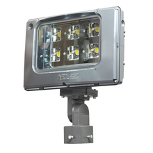 American Compact LED Floodlight, medium,Performance package,120-277V,Wide flood rectangle 6x5,5000K,Yoke galvanized steel,No photocontrol receptacle,6FT cord, 16 gage, 3 conductor cord