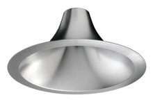 6IN L-Series New Construction Downlight, Hyperbolic - Medium, Wheat Specular, White Flange
