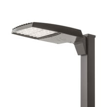 RSX LED Area Light, Size 2, 30163 Lumens.,4000K,Type V distribution,120-277V,Square pole mounting,Dark bronze finish, super durable