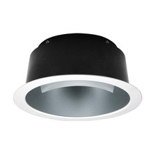 6IN L-Series New Construction Downlight, Single Wall Wash, Pewter Specular, White Flange