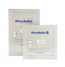 silverbullet mini,1077UL,4 BREAKERS,(4) 6 AMP BREAKERS ,SURFACE MOUNT COVER