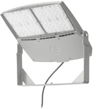 RSXF LED Flood Size 4, 52581 Lumens, 3000K Soft White, Wide flood, 120-277V, Yoke with Cord 16g 4FT Natural aluminum finish - RSXF LED4 LED P3 30K WFL MVOLT YKC64 DNAXD