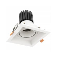 LED Architectual Light Single Slot - 10W - 120V - Color Selectable 27K/30K/35K/40K/50K - Triac Dimmable - Clear Lens - White Finish