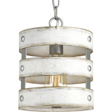Gulliver Collection One-Light Galvanized Finish Coastal Pendant Light - Dry Location Listed