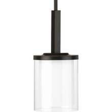 Mast Collection One-Light Antique Bronze Clear Glass Coastal Mini-Pendant Light - Dry Location Listed