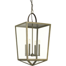Progress Lighting Shearwater Collection Aged Brass  Large Pendant - Dry Location Listed