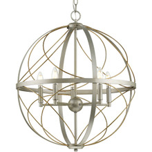 Brandywine Collection Five-Light Silver Ridge Farmhouse Pendant Light - Dry Location Listed