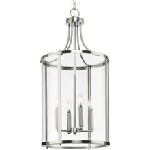 Gilliam Collection Four-Light Brushed Nickel New Traditional Hall & Foyer - Dry Location Listed