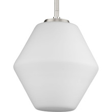 Copeland Collection One-Light Brushed Nickel Mid-Century Modern Pendant - Dry Location Listed