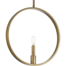 Breckenridge Collection One-Light Aged Bronze Rustic Farmhouse Pendant - Dry Location Listed