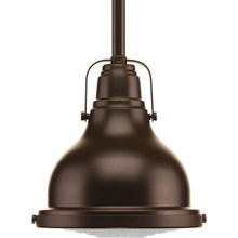 Fresnel Lens Collection One-Light Oil Rubbed Bronze Clear Fresnel Glass Coastal Mini-Pendant Light - Dry Location Listed
