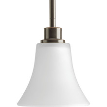 Joy Collection One-Light Antique Bronze Etched White Glass Traditional Mini-Pendant Light