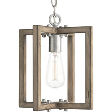 Turnbury Collection One-Light Galvanized Finish Coastal Mini-Pendant Light - Dry Location Listed