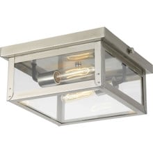 Union Square Collection Two-Light Flush Mount - Damp Location Listed