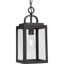 Grandbury Collection One-Light Transitional Antique Bronze Clear Glass Outdoor Hanging Light with DURASHIELD - Damp Location Listed