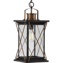 Barlowe Collection Antique Bronze One-Light Hanging Lantern - Damp Location Listed
