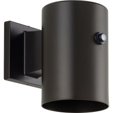 5" Antique Bronze LED Outdoor Aluminum Wall Mount Cylinder with Photocell - Wet Location Listed