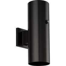 5" Antique Bronze LED Outdoor Aluminum Up/Down Wall Mount Cylinder with Photocell - Wet Location Listed