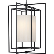 Progress Lighting Shadmore Matte Black Outdoor Hanging Pendant - Damp Location Listed